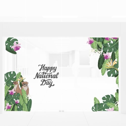 NDP National Day Banner Glass Decal Otters scaled 2 3